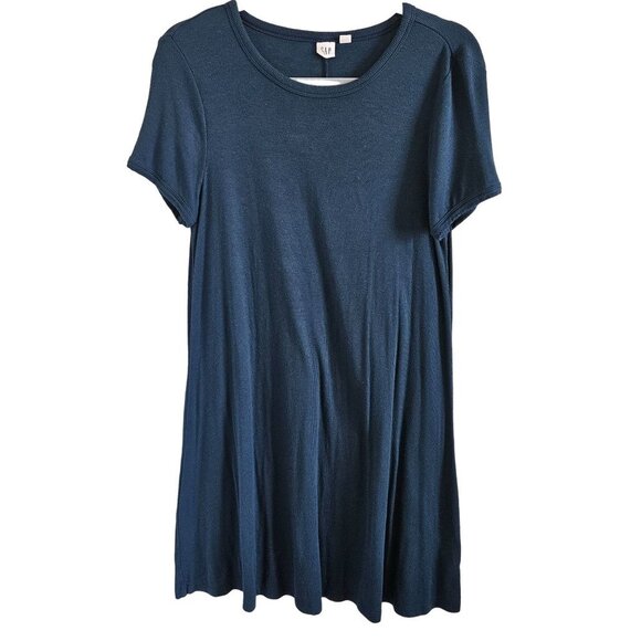 Gap Constellation Dress Woman Size M Shift Stretch Ribbed Jersey Knit Comfort - Picture 1 of 4